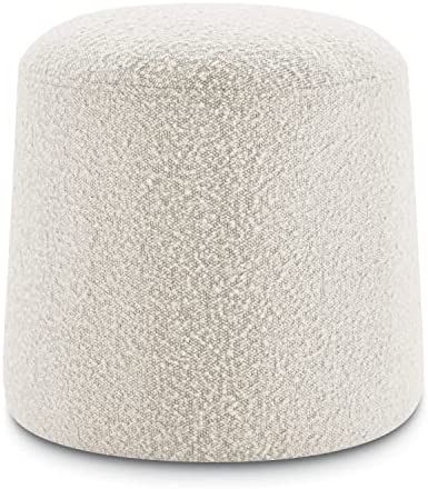 POLY & BARK Basel Ottoman, Crema White Boucle | Amazon (US)