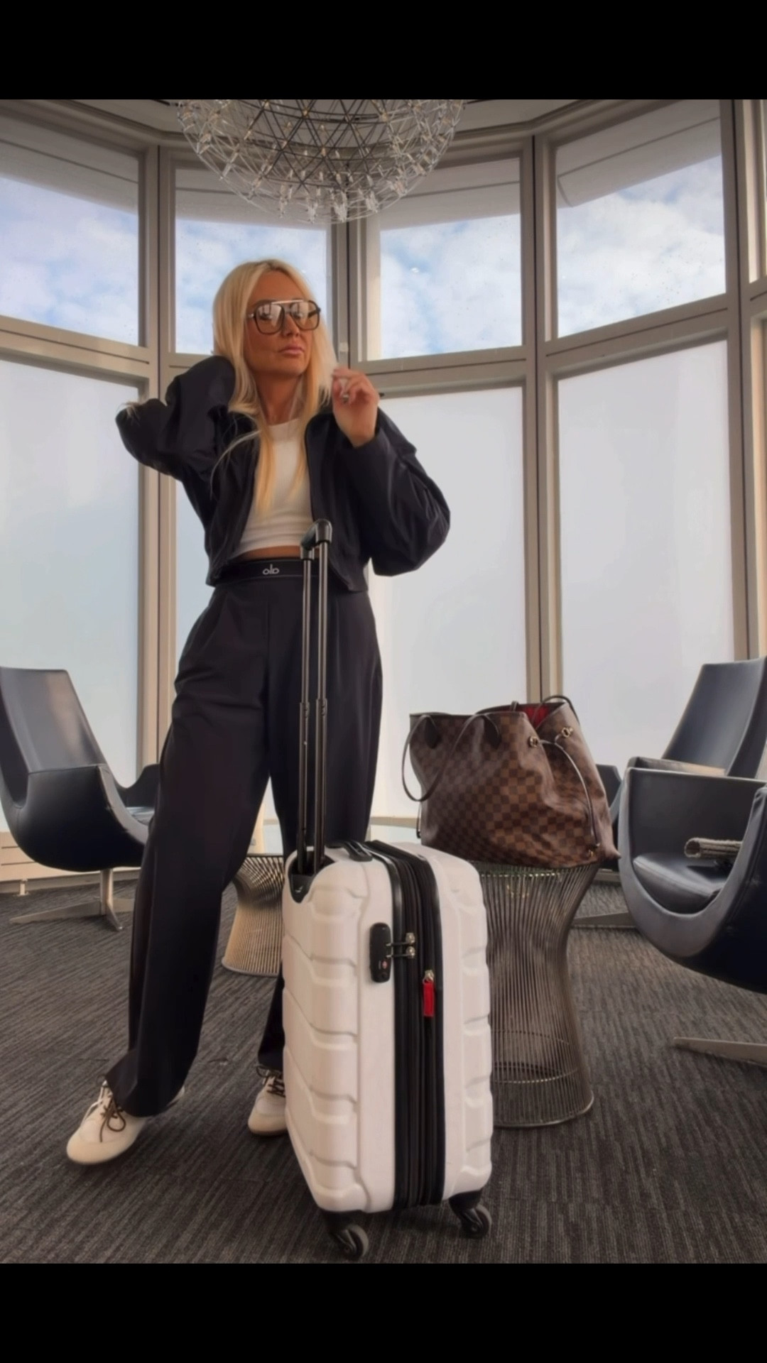 Effortless, comfy, but still that girl at the airport ✈️✨
Spring break travel look = elevated basics + pieces that feel as good as they look
Wearing my go-to Alo Yoga set (you already know it’s giving comfort + chic), paired with cozy layers, sleek sunnies, and sneakers made for running through terminals but still looking put together
Because let’s be honest… airport = runway 😌 @Alo Yoga 

#LTKgrwm #LTKTravel #LTKootd