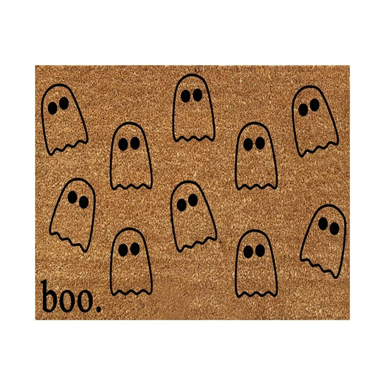 HYUERMEN Happy Halloween Decorative Seasonal Fall Halloween Party Floor Mat for Home Halloween In... | Walmart (US)