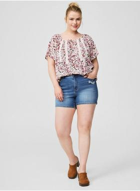 5 Inch Perfect Vintage Stretch High-Rise Short | Torrid (US & Canada)