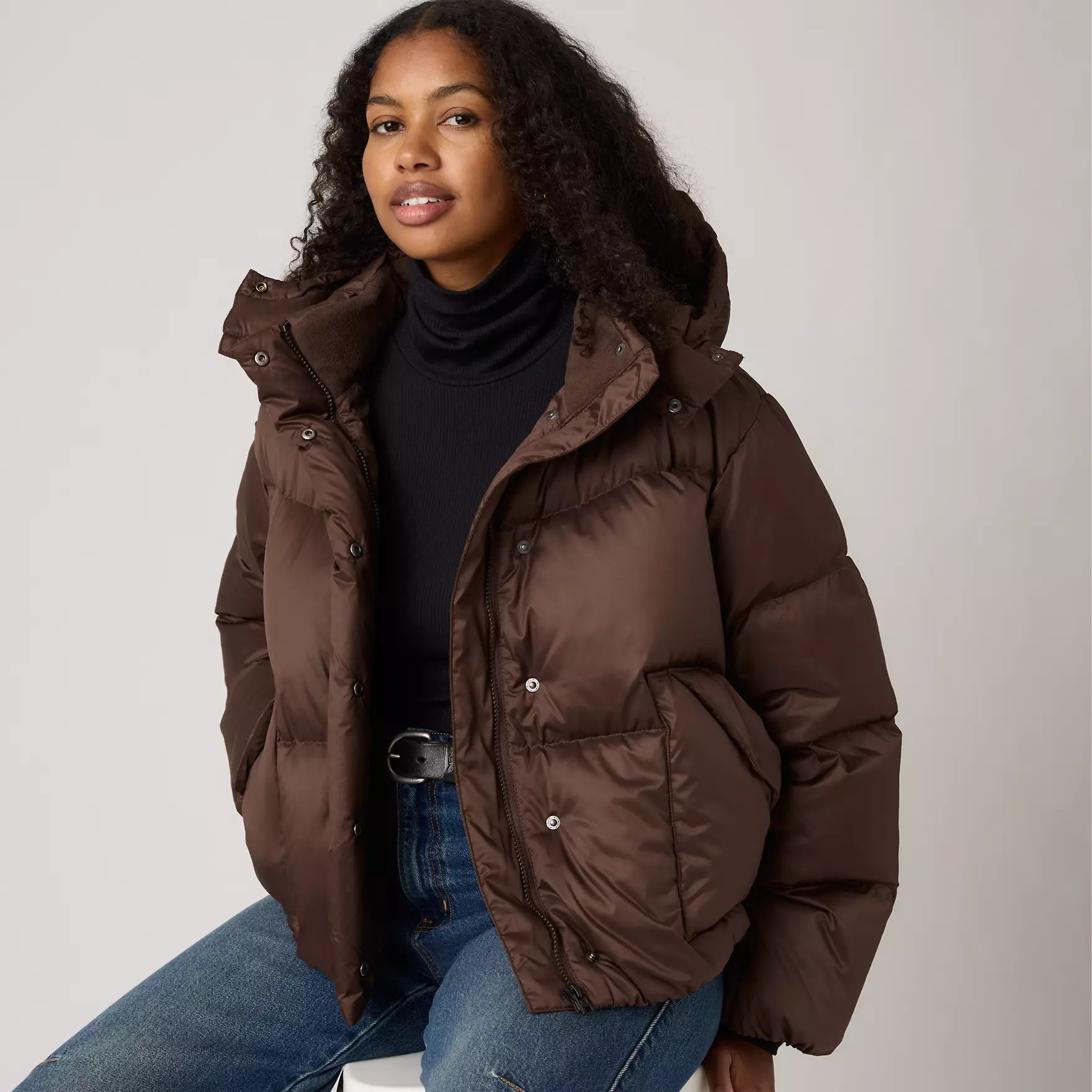 Western Bubble Shortie Jacket - Brown | Levi's® US | Levi's US