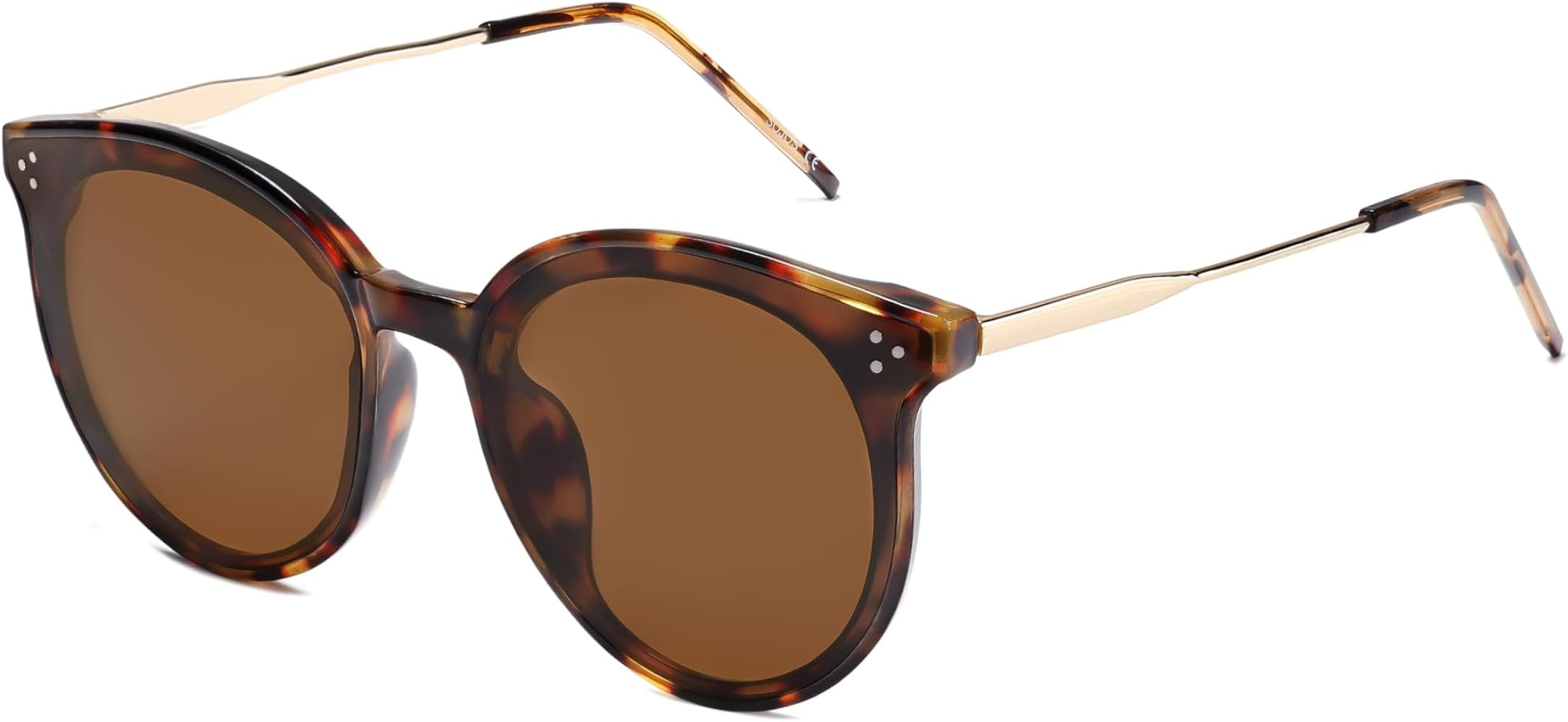 SOJOS Classic Round Sunglasses Womens Mens Trendy Oversized Shades Retro Vintage Sunnies | Amazon (US)