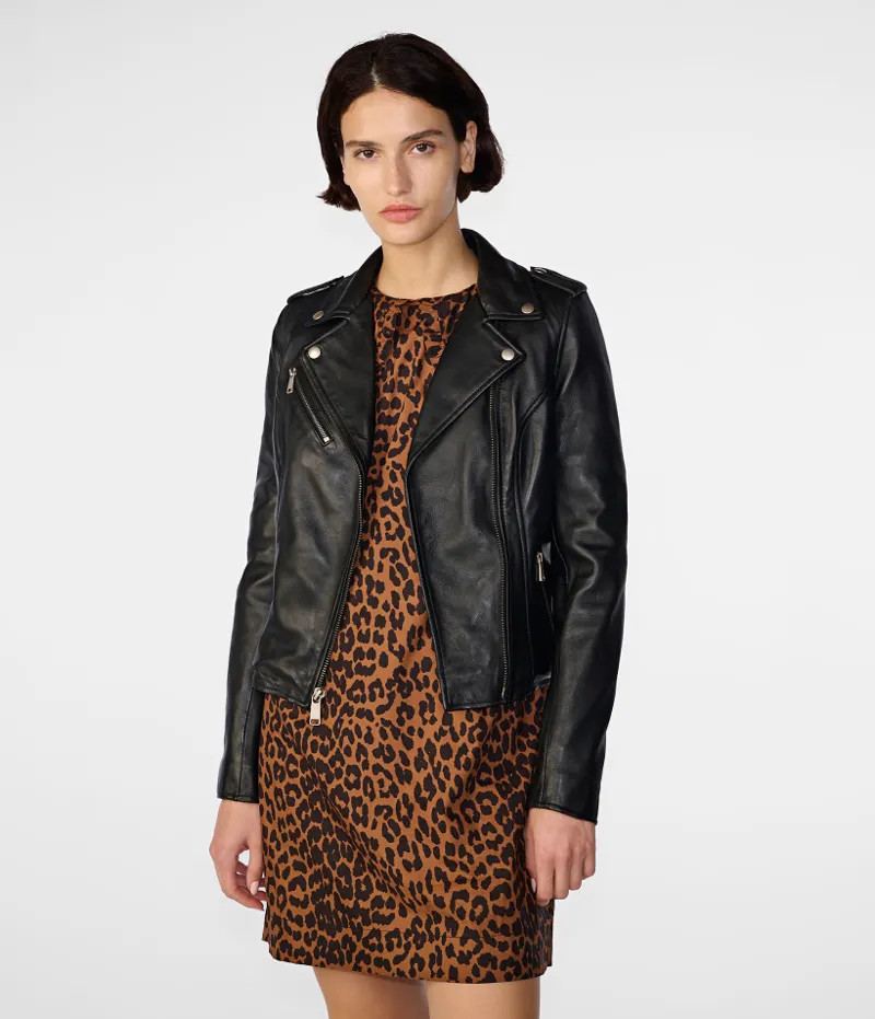 Madeline Asymmetrical Leather Jacket | Wilsons Leather