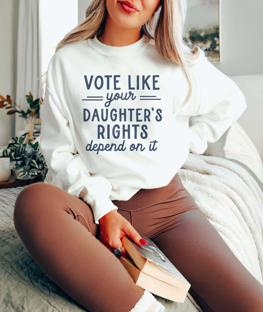 Political Shirt Vote Like Your Daughter's Rights Depend on It Feminist Shirt Reproductive Rights ... | Etsy (US)