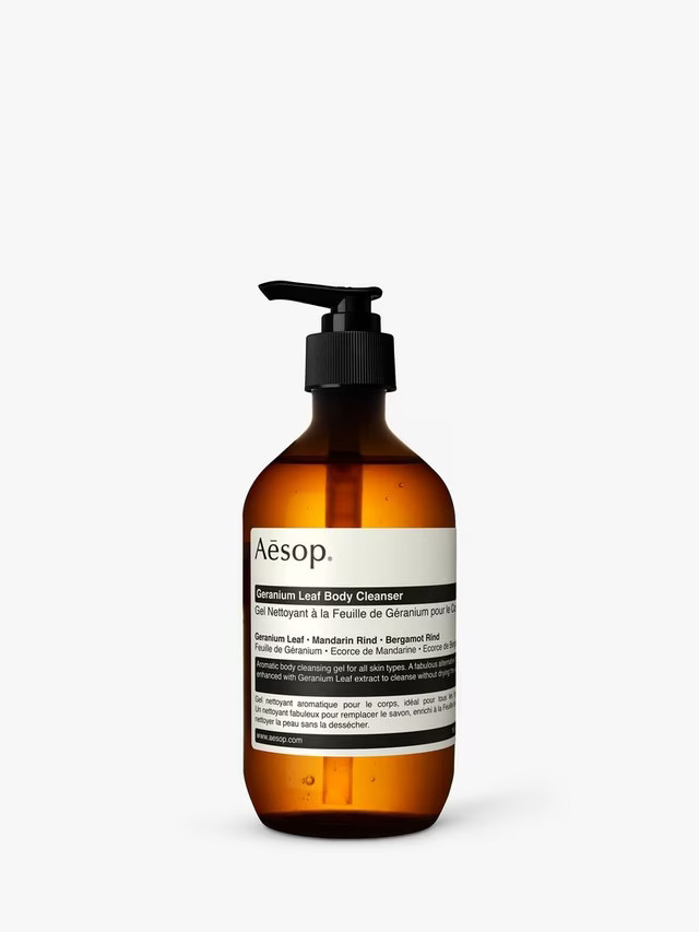 Aesop Geranium Leaf Body Cleanser, 500ml | John Lewis (UK)