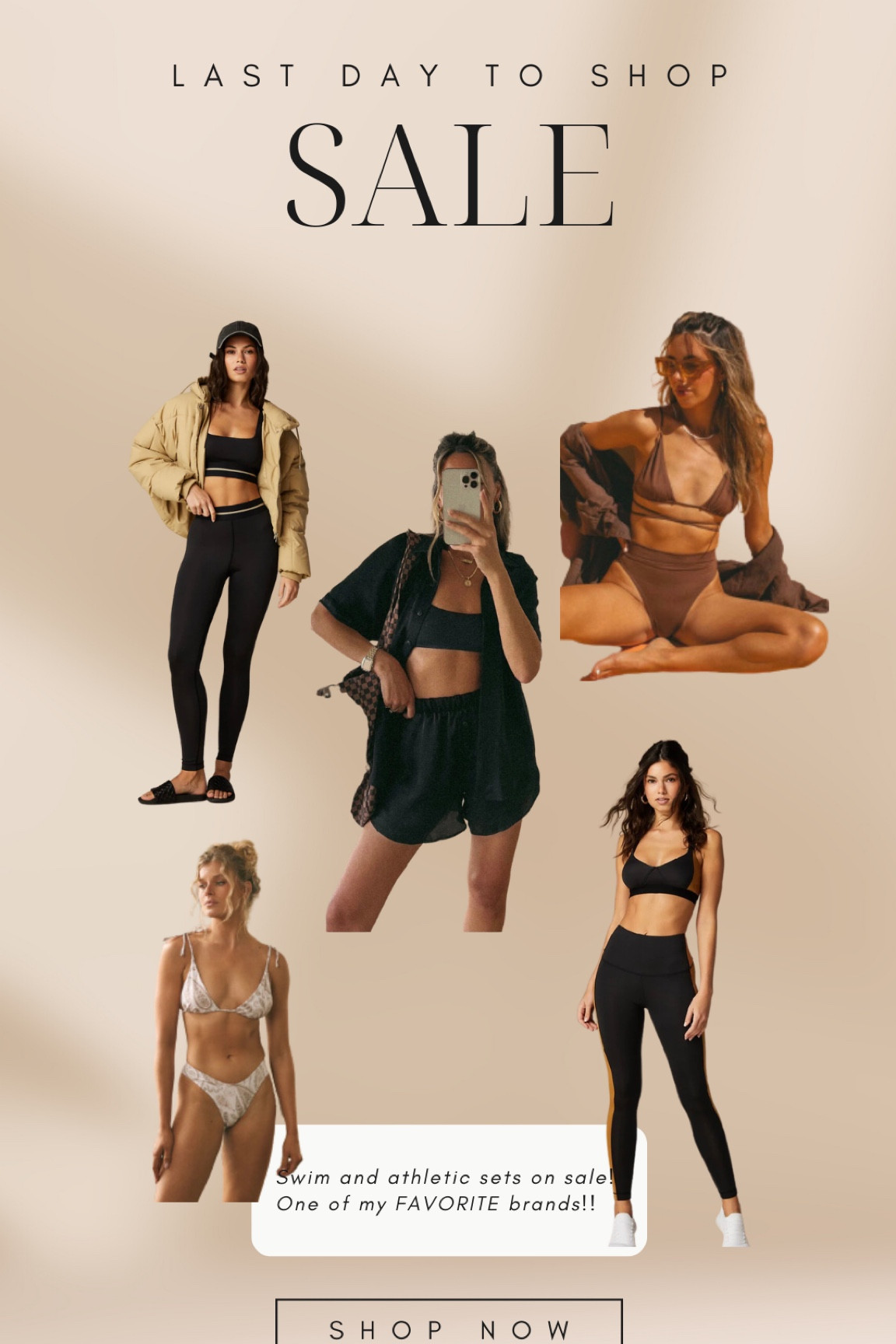 Tan lines Sivan Ayla last day to shop her sale on swimsuits, sports bras and pants. These are so high quality 

#LTKswim #LTKGiftGuide #LTKfit