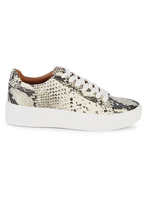 Oleta Embossed Snake-Print Sneakers | Saks Fifth Avenue OFF 5TH