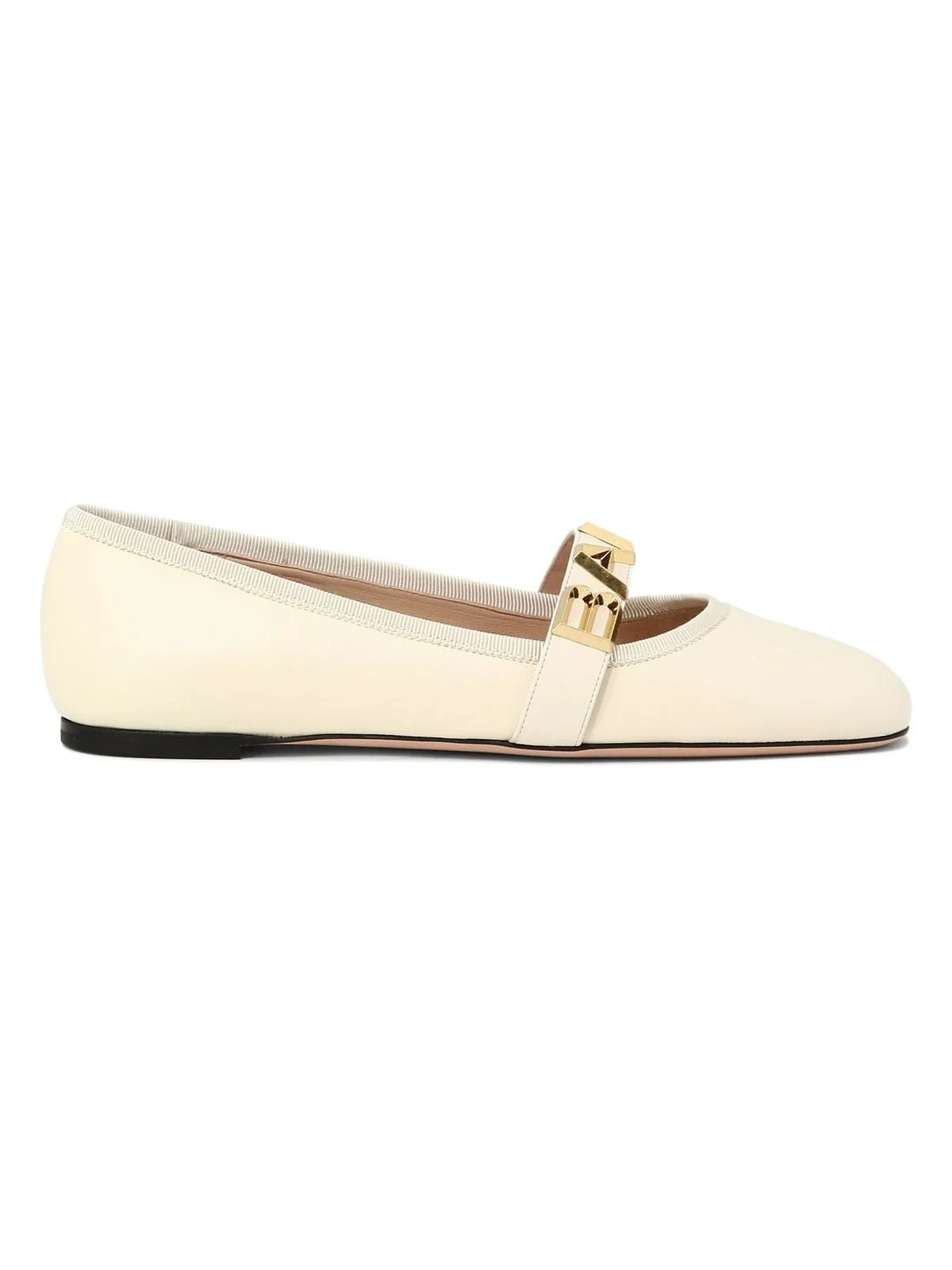 Bally Women's "balby" Ballet Flats in White | Size 40 | WA0506NA045U101 | LOZURI