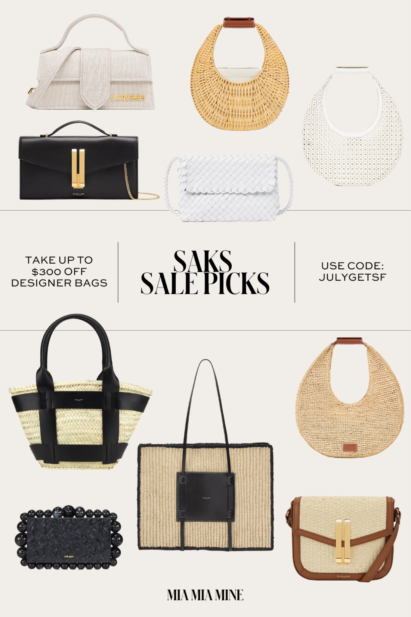 Saks summer sale
Save up to $300 off designer handbags
Use code: JULYGETSF 

#LTKSummerSales #LTKSaleAlert #LTKItBag