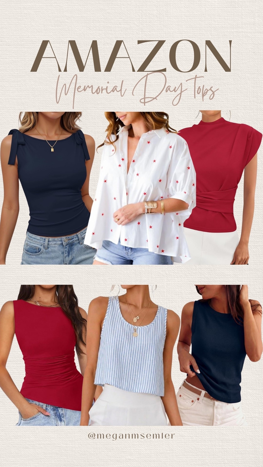 Amazon Memorial Day tops

#LTKgrwm #LTKootd #LTKSeasonal