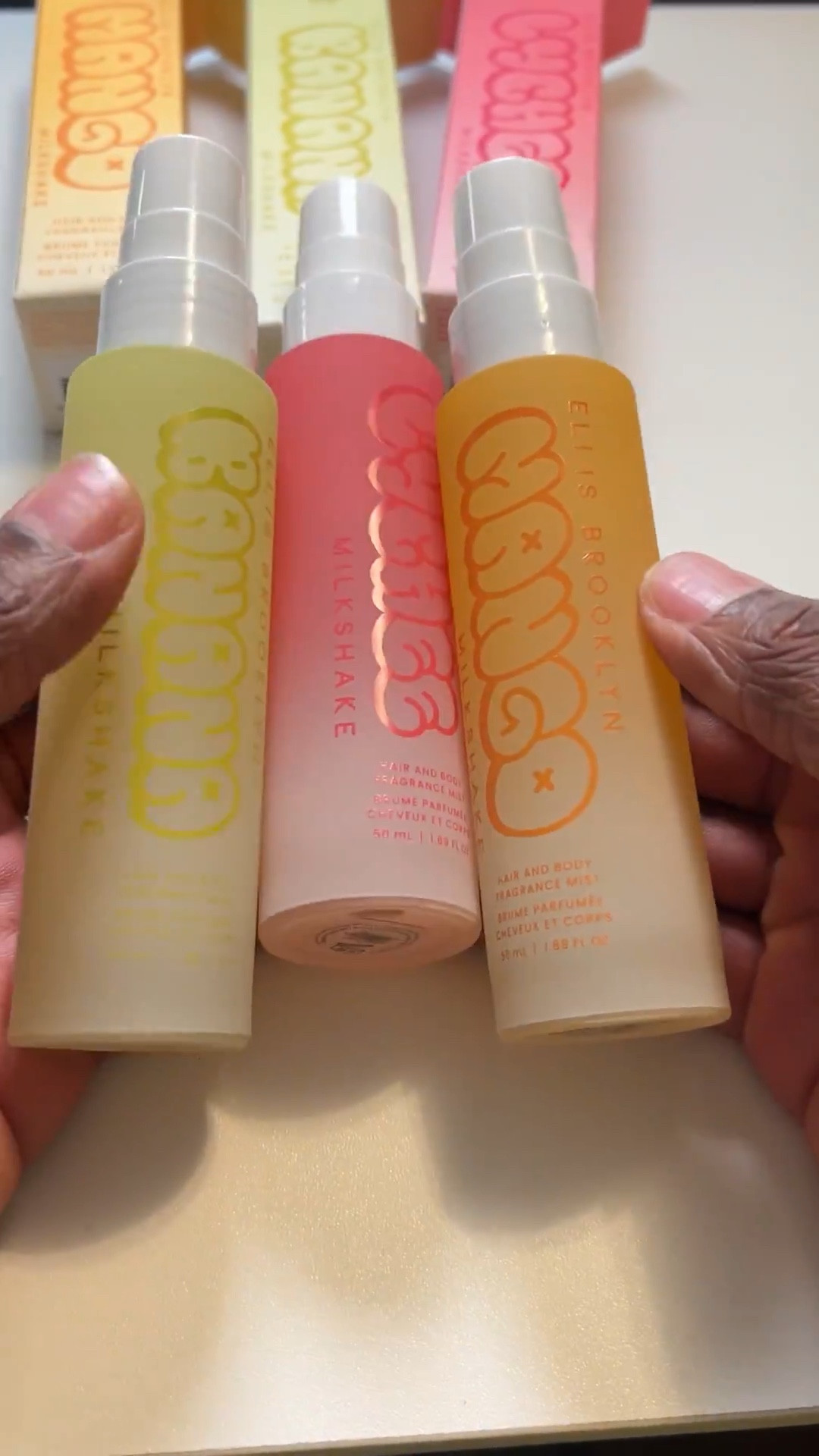 The new Milkshake Hair & Body Fragrance Mists from Ellis Brooklyn just launched and I’m completely obsessed! 🥭🍌🍈

These lightweight, clean fragrance mists are made for your hair and body, giving you a fresh, fruity scent boost anytime, anywhere. Perfect for layering or wearing solo—plus they’re vegan, cruelty-free, and non-drying on the skin!

🍌 Banana Milkshake – soft, creamy, and nostalgic
🥭 Mango Milkshake – juicy, tropical, and sunshine-ready
🍈 Lychee Milkshake – sweet, bright, and refreshingly unique

If you’re into fun, fruity fragrances that feel effortless and summery, these are a must. I keep one in my bag at all times!

✨ Tap to shop the new Ellis Brooklyn Milkshake mists and treat yourself to a sweet spritz.
#EllisBrooklyn #MilkshakeMist #hairandbodymist #cleanfragrance #veganperfume #summerfragrance #LTKbeauty #fruityperfume 

#LTKMens #LTKFindsUnder50 #LTKBeauty