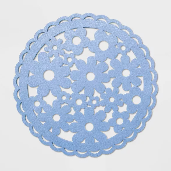 Felt Floral Placemat Blue - Spritz™ | Target