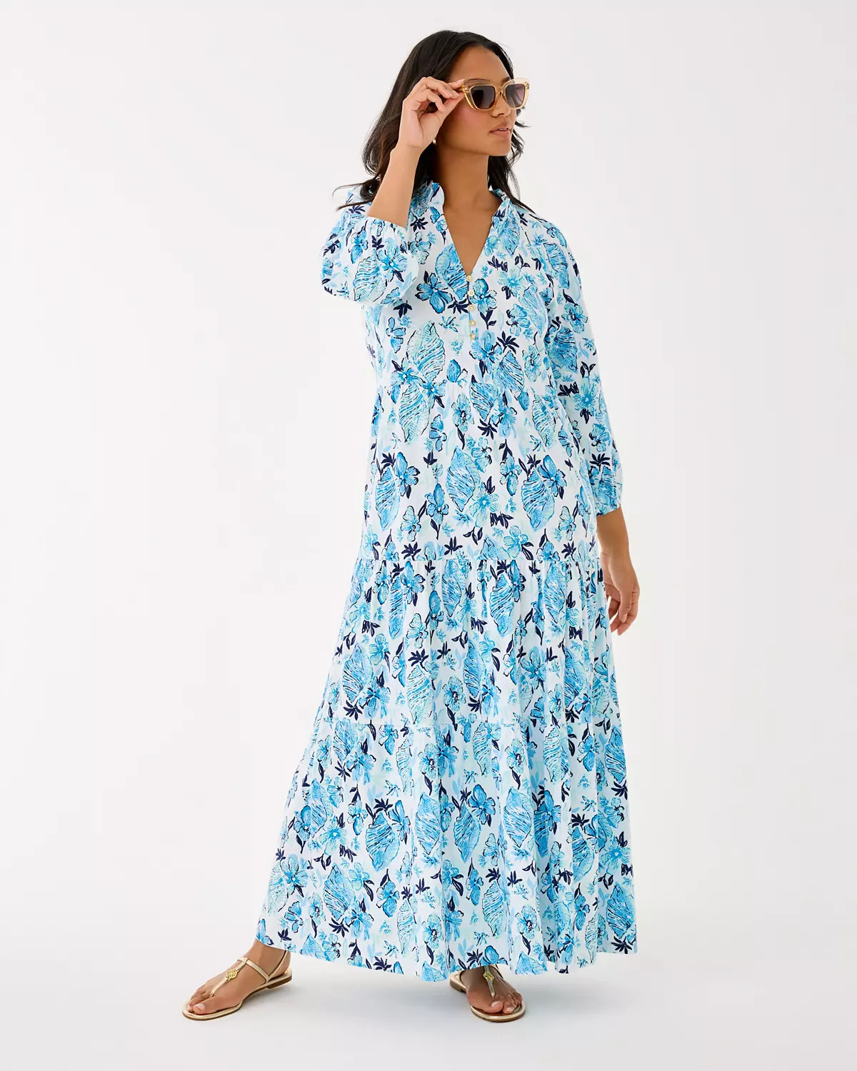 Malone 3/4 Sleeve Maxi Dress | Lilly Pulitzer