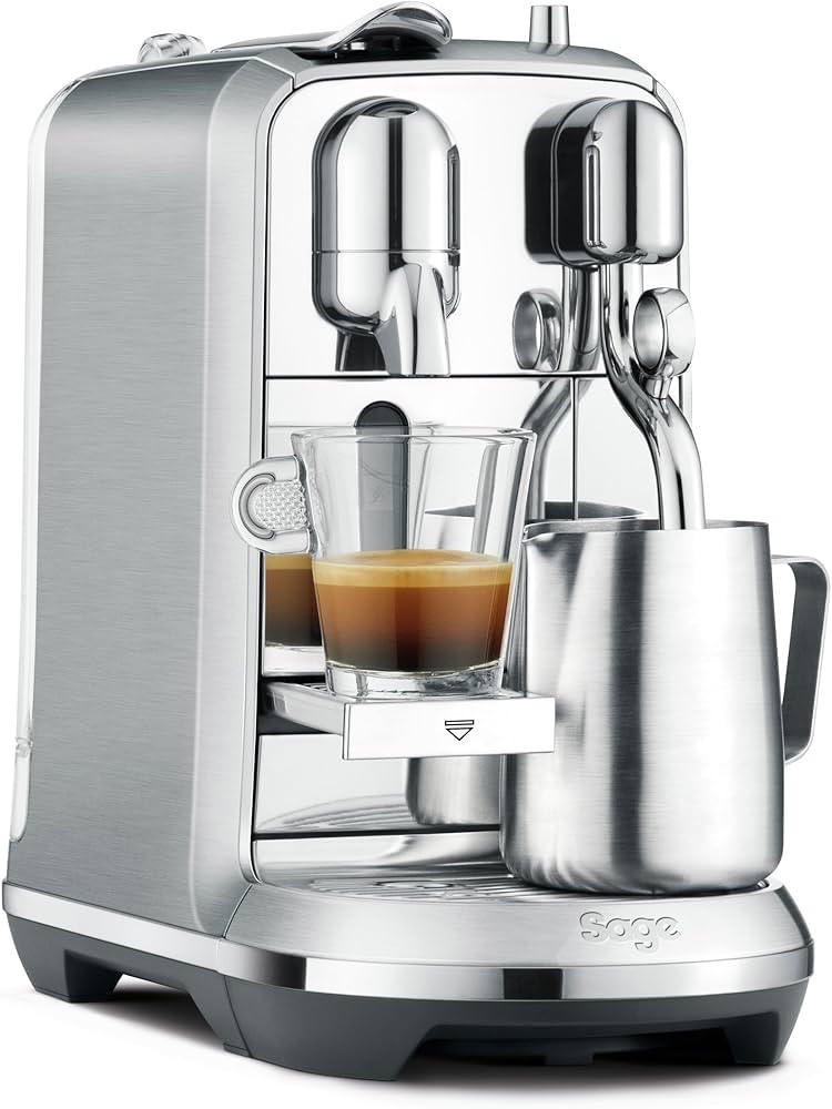 Sage Nespresso SNE800BSS the Creatista Plus Kaffeekapselmaschine, Gebürstetes Edelstahl | Amazon (DE)