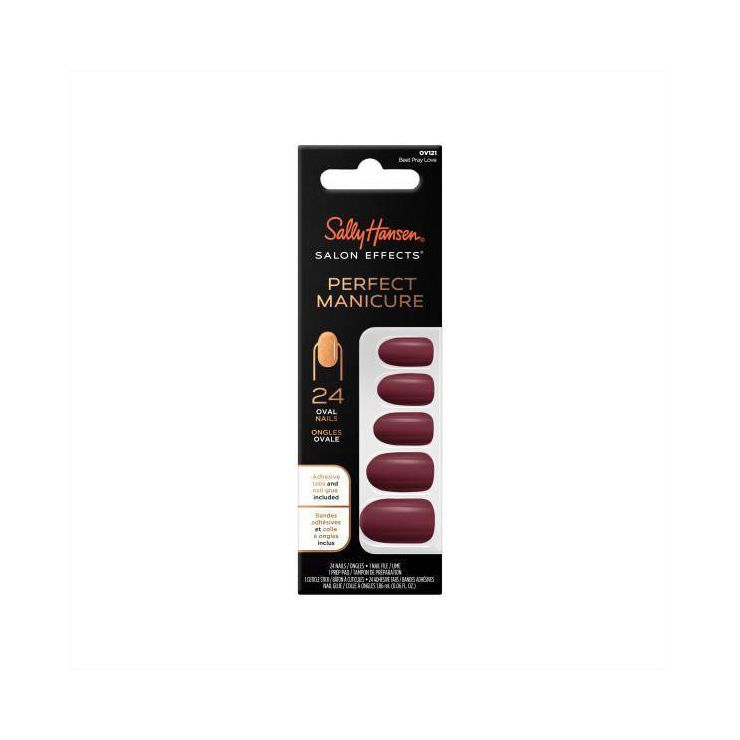 Sally Hansen Salon Effects Perfect Manicure Press-On Nails Kit - Oval - 24ct | Target