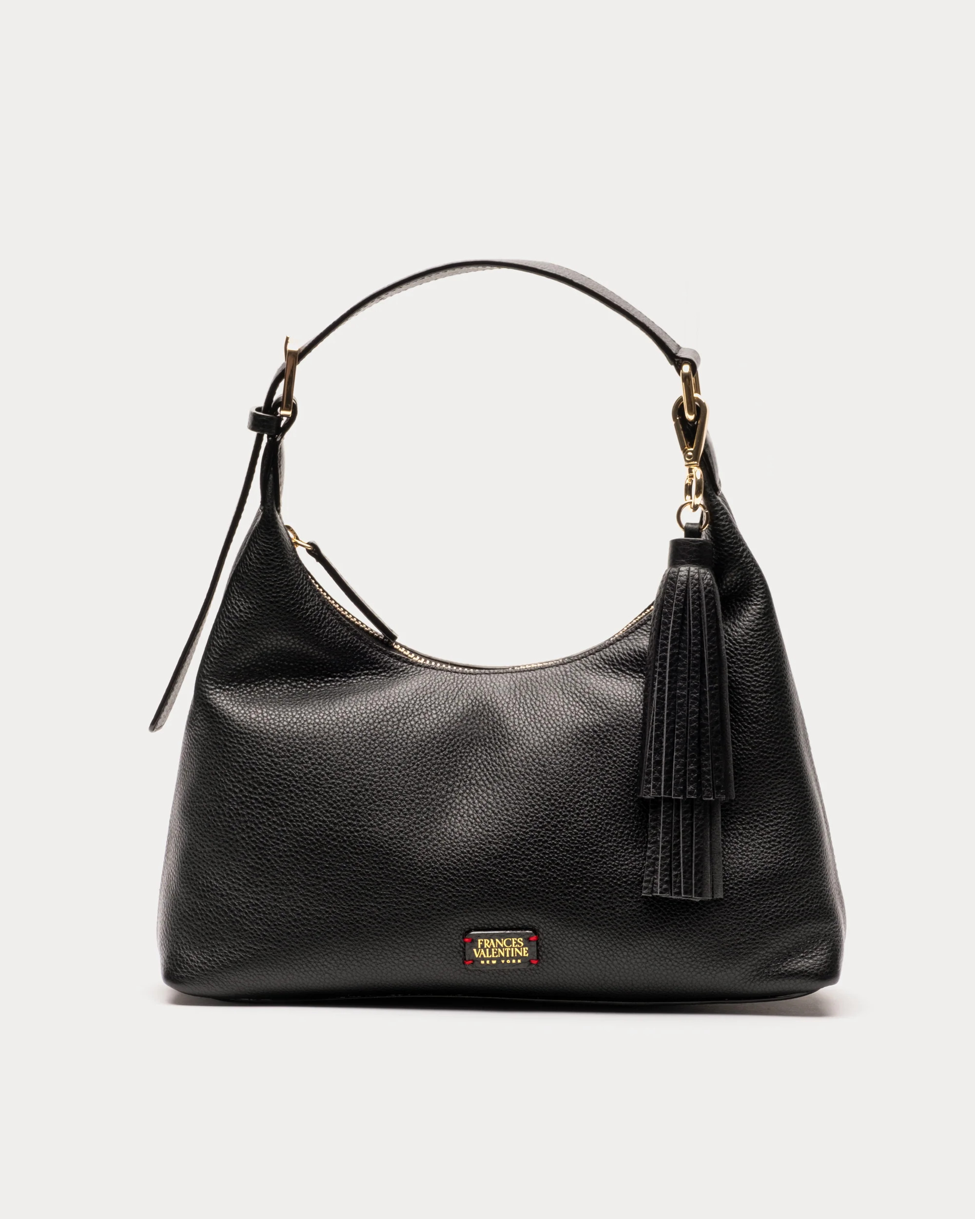 Iron Hobo Tumbled Leather Black | Frances Valentine
