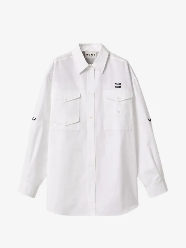 poplin shirt-dress | Farfetch Global