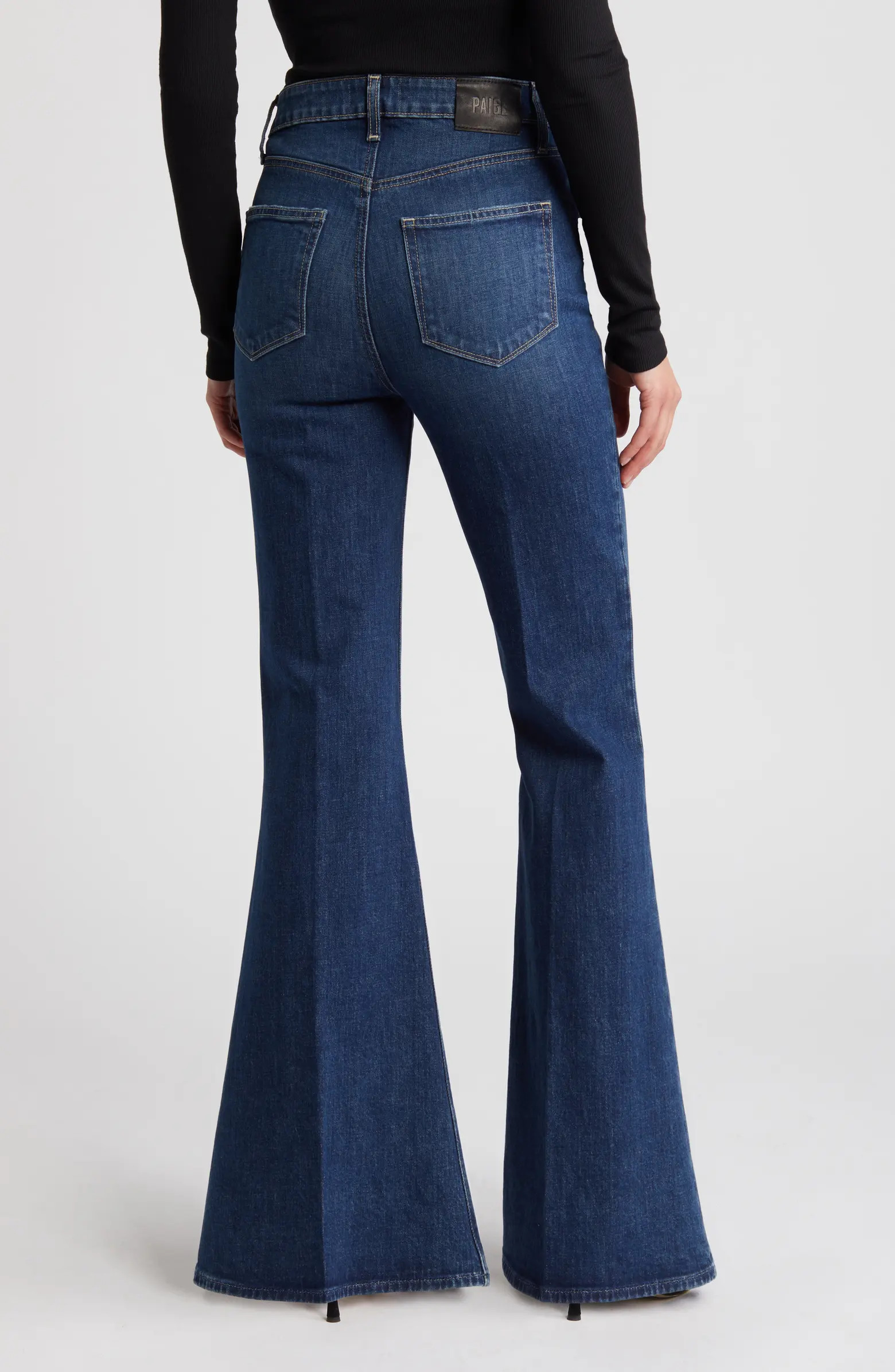 PAIGE Charlie Super High Waist Flare Jeans | Nordstrom | Nordstrom