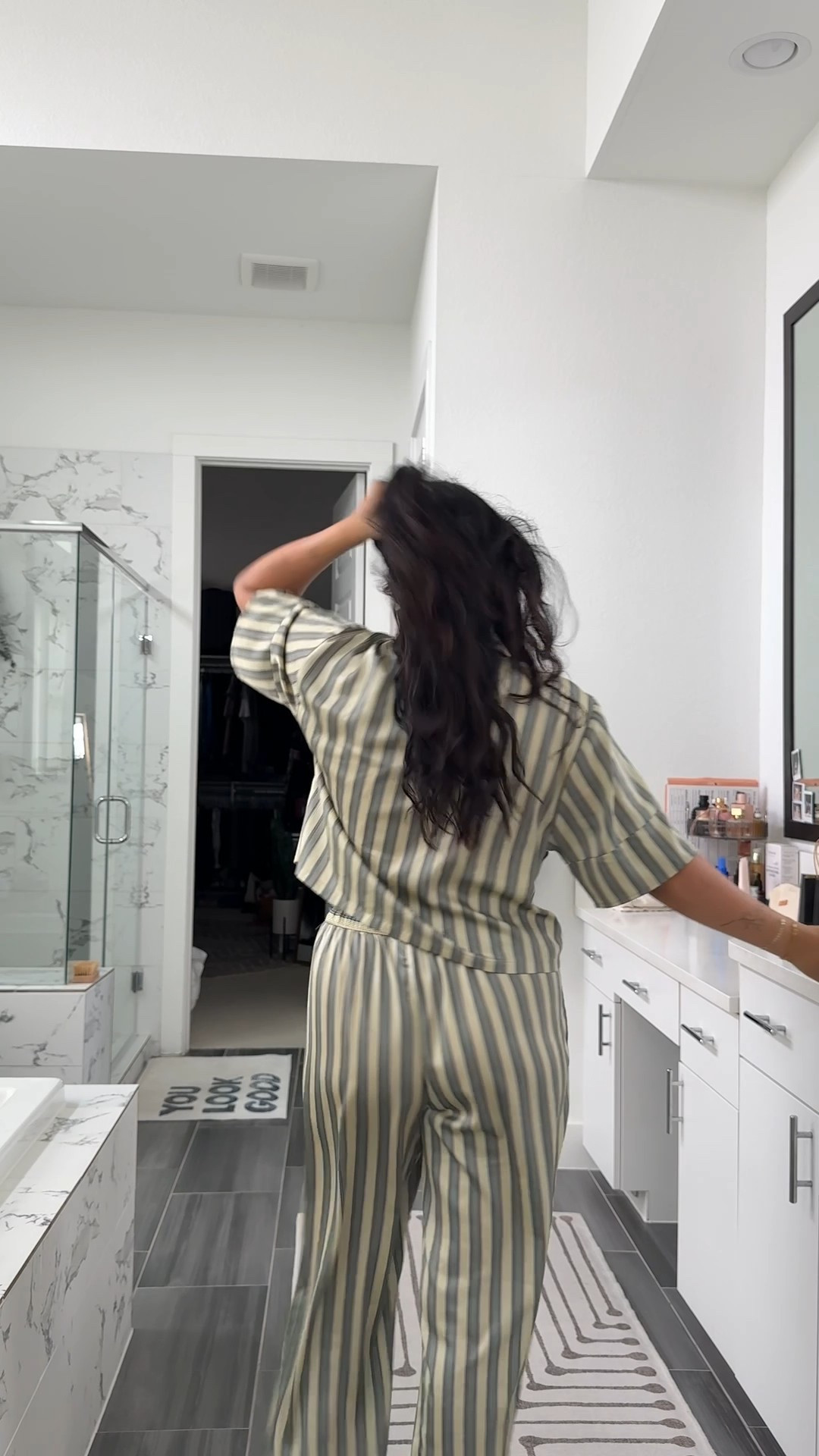 my fav satin pjs 💗

wearing size small 

#LTKStyleTip #LTKHome