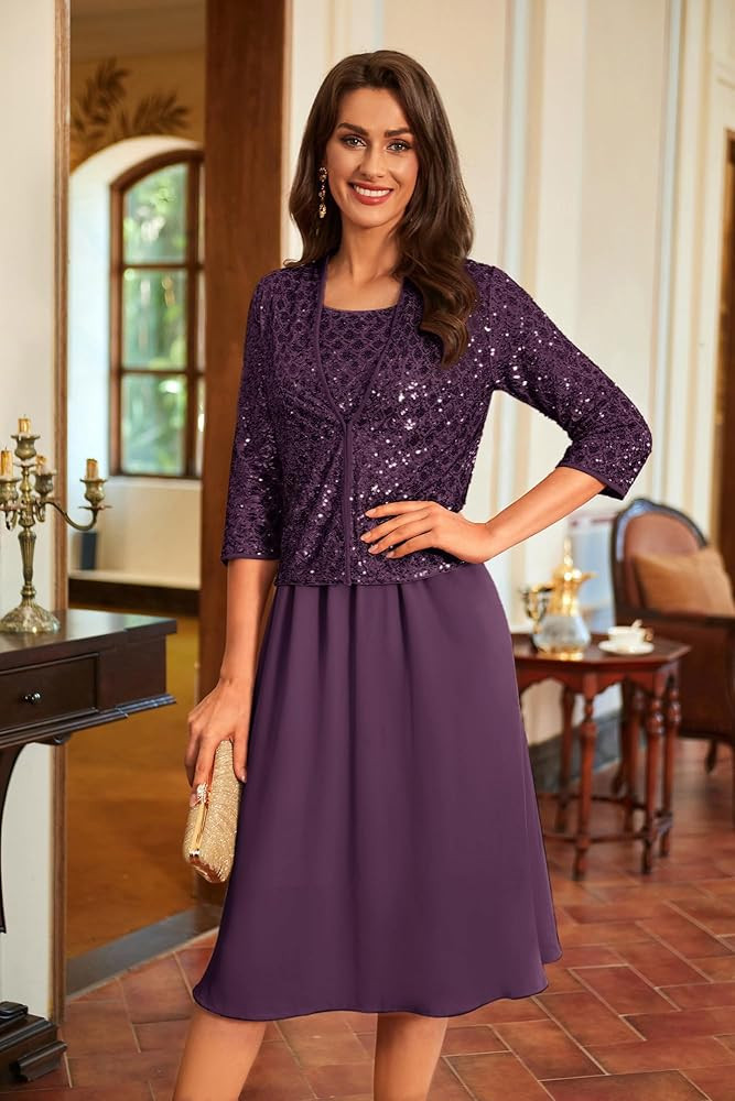 GRACE KARIN 2025 Mother of The Bride Dresses Wedding Guest Party Dress Two Piece Dress | Amazon (US)