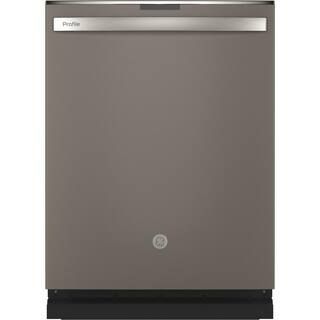 GE Profile 24 in. Slate Top Control Built-In Tall Tub Dishwasher 120-Volt with 3rd Rack, Steam Cl... | The Home Depot