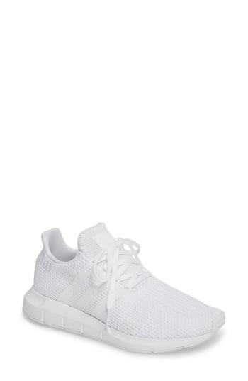 Women's Adidas Swift Run Sneaker, Size 5 Women's / 4 Men's M - White | Nordstrom