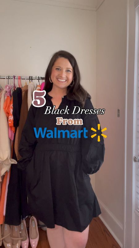 Black dresses from Walmart. Little black dress 