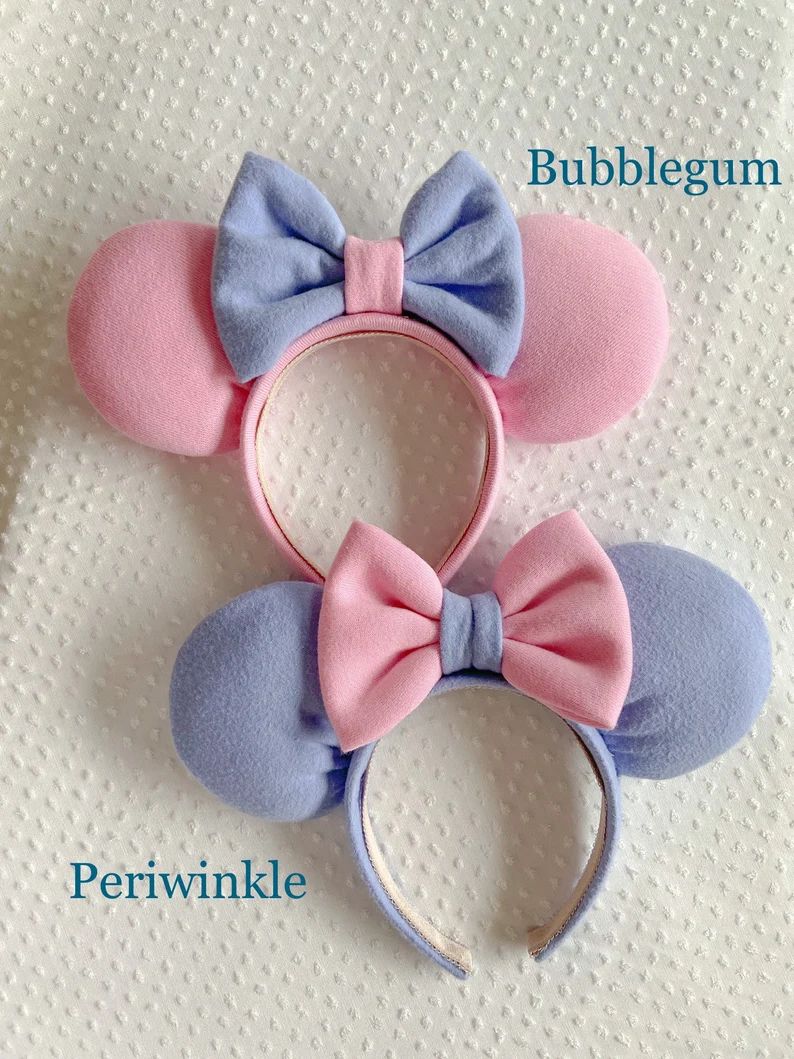 Mix & Match Summer Minnie Ears - Pastel Minnie Ears - summer minnie ears - pink, blue, green, pur... | Etsy (US)