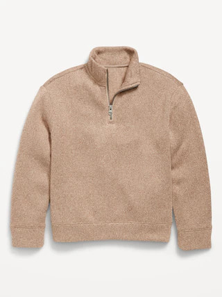 Sweater-Fleece Quarter-Zip for Boys | Old Navy (CA)
