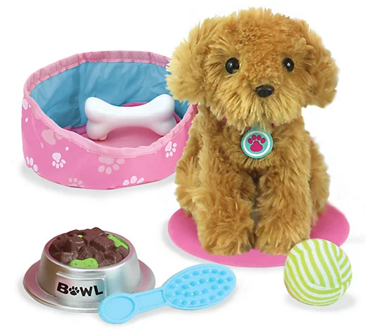 Sophia's by Teamson Kids 18" Doll Puppy Dog &Accessories - QVC.com | QVC