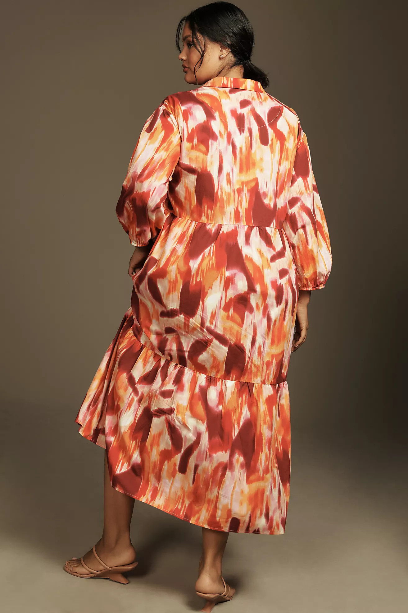 The Bettina Tiered Shirt Dress by Maeve | Anthropologie (US)