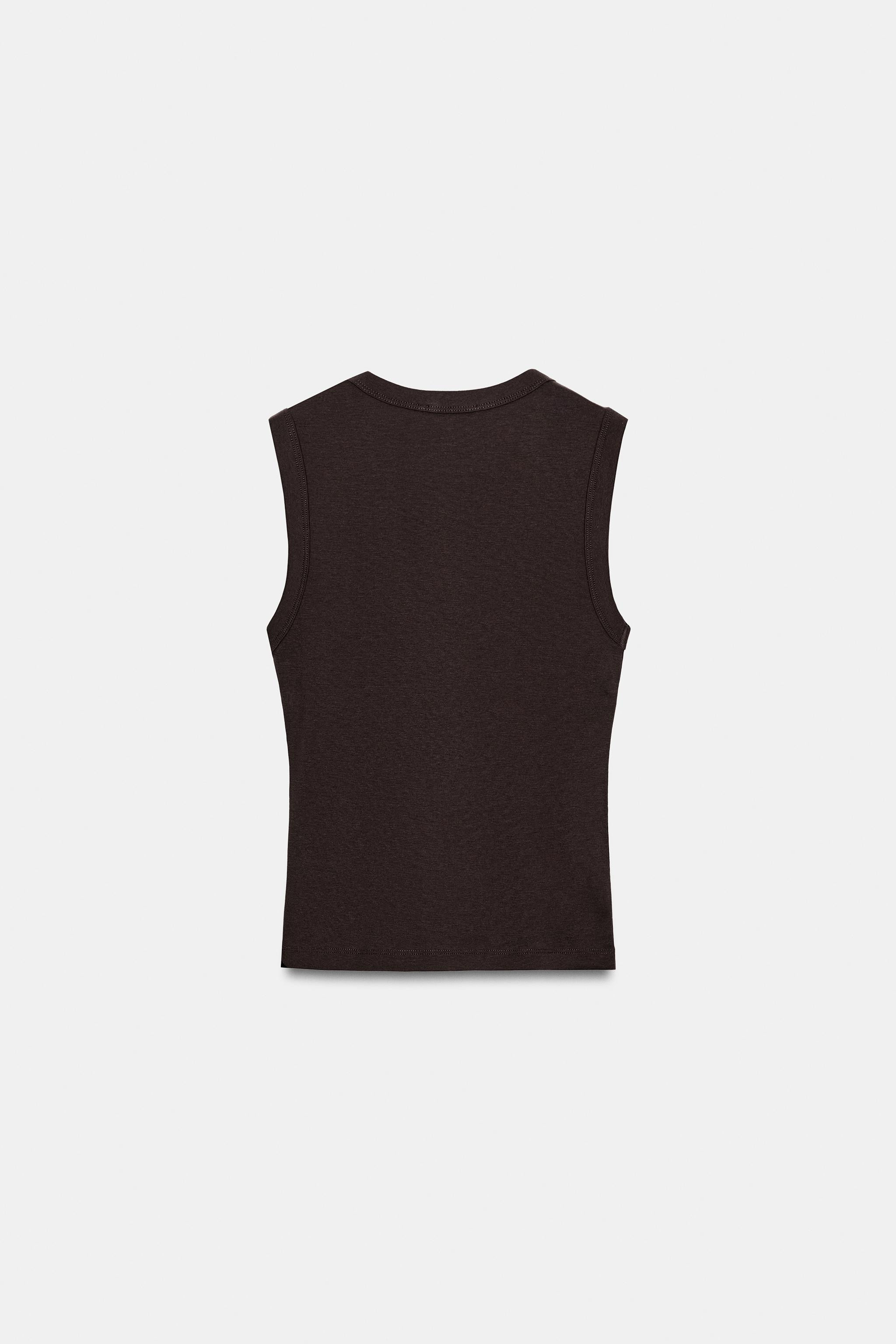 COTTON V-NECK T-SHIRT | Zara UK