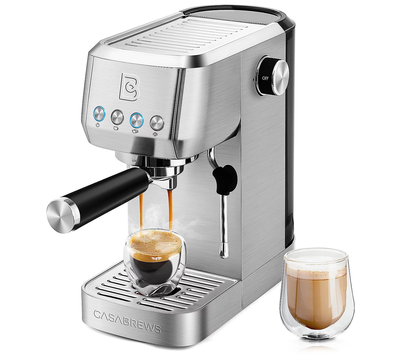 CASABREWS 20 Bar Espresso Machine with 49 oz Wa ter Tank | QVC