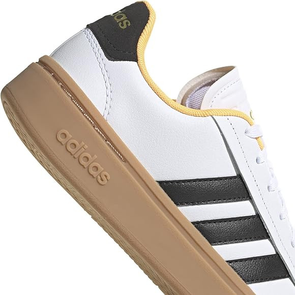 adidas Originals Grand Court Alpha White/Black/Flash Orange 6.5 B (M) | Amazon (US)