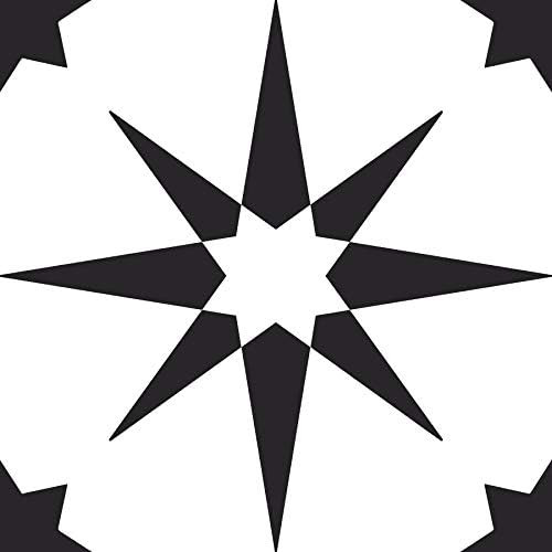 FloorPops FP2948 Altair Peel & Stick Floor Tile, Black | Amazon (US)