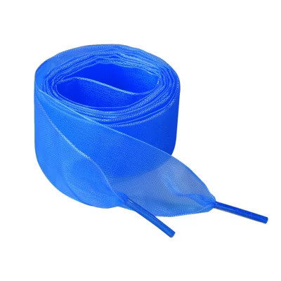 INSPIRE CHIC Wide Flat Snow Yarn Transparent Durable Shoelaces 2 Pairs Royal Blue 60cm/24" | Target