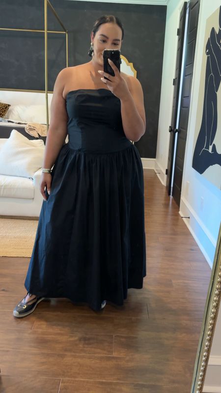 Favorite summer dress. Love the drop waist. Perfect for summer vacations or anytime! Abercrombie European summer vacation  strapless dress midi maxi plus friendly 

#LTKMidsize #LTKPlusSize #LTKStyleTip