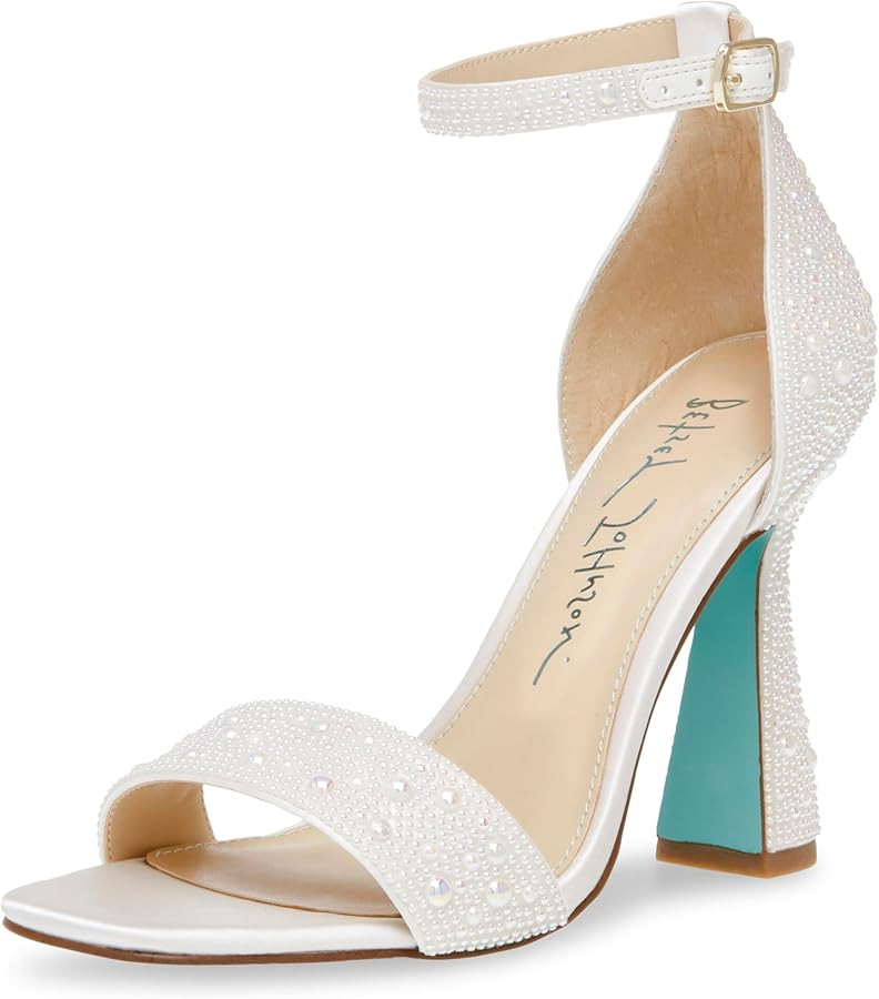 Betsey Johnson Women's Dani Embellished Heeled Sandals | Amazon (US)
