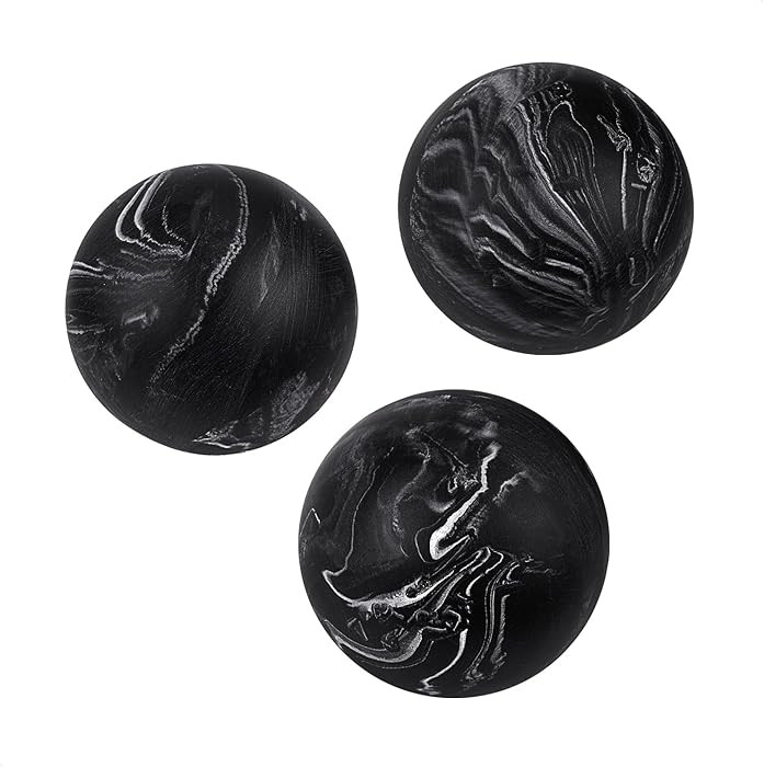 Creative Scents Black Marble Look 2.75” Decorative Balls for Bowls – Set of 3 Decorative Orbs... | Amazon (US)