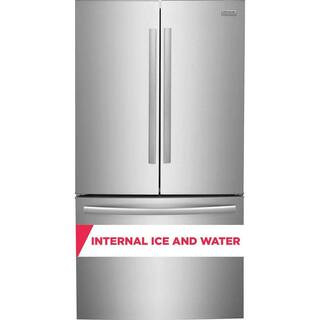 Gallery 29 cu. ft. Standard Depth French Door Refrigerator in Smudge-Proof Stainless Steel w/ Int... | The Home Depot