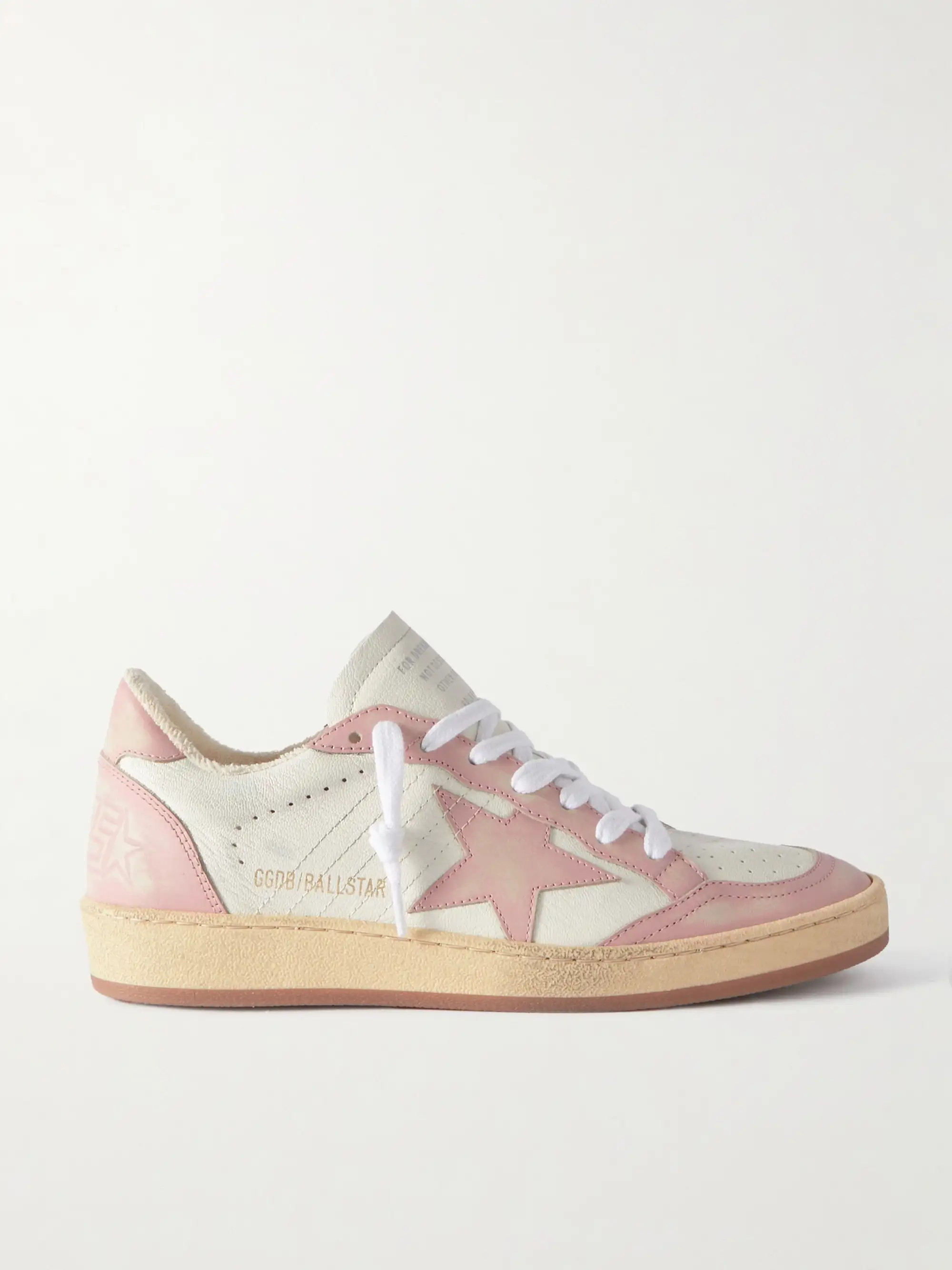 Ball Star distressed leather sneakers | NET-A-PORTER APAC