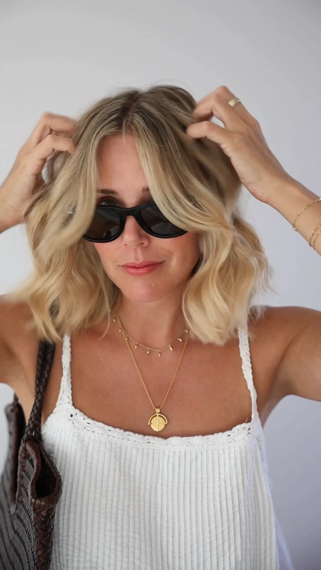 Beachy waves, hair waves, jewellery

#LTKuk #LTKsummer #LTKFashionMonth