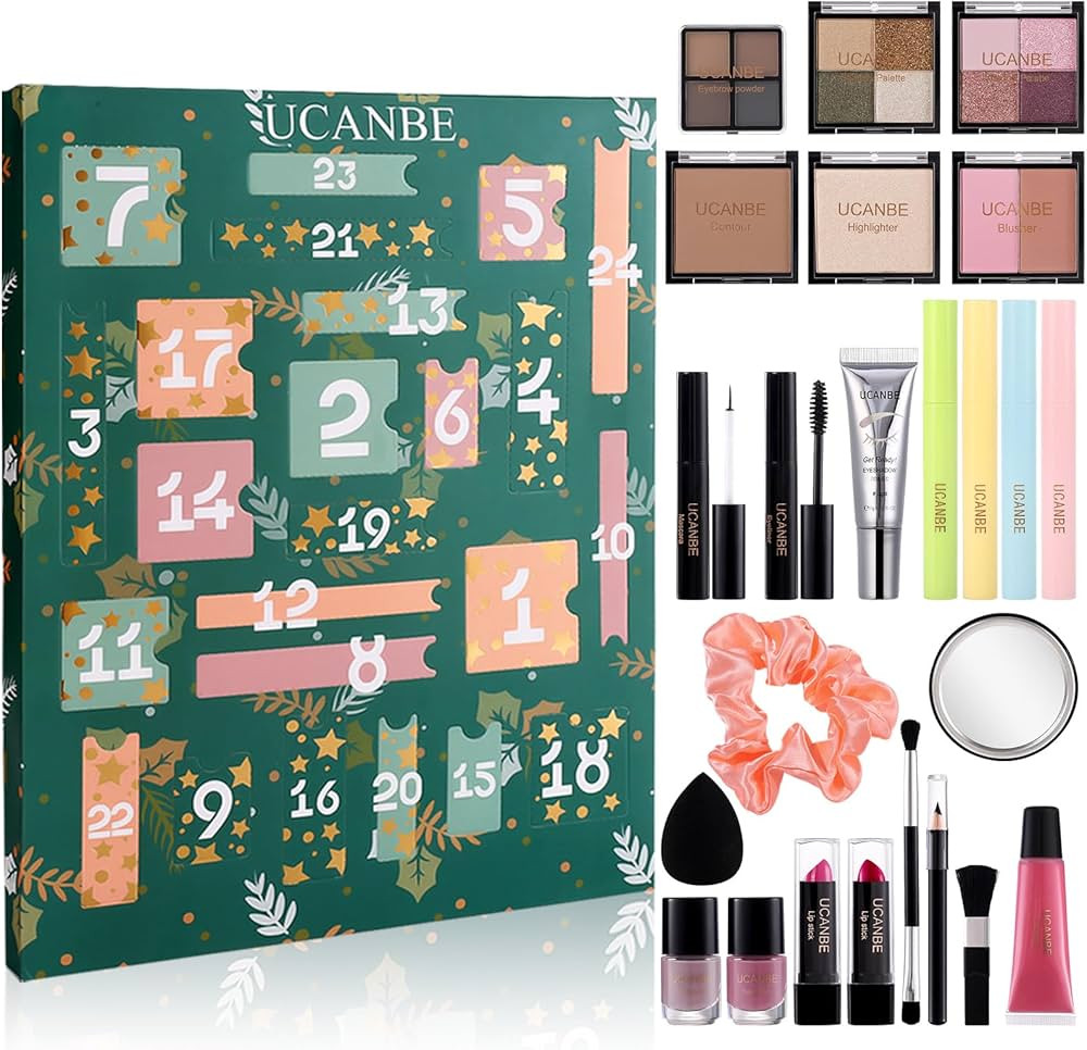Amazon.com: Advent Calendar 2023-24 Days Christmas Makeup Sets For Women Gift, UCANBE Xmas Countd... | Amazon (US)