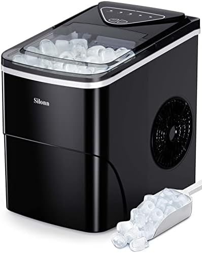 Silonn Ice Makers Countertop, 9 Cubes Ready in 6 Mins, 26lbs in 24Hrs, Self-Cleaning Ice Machine ... | Amazon (US)