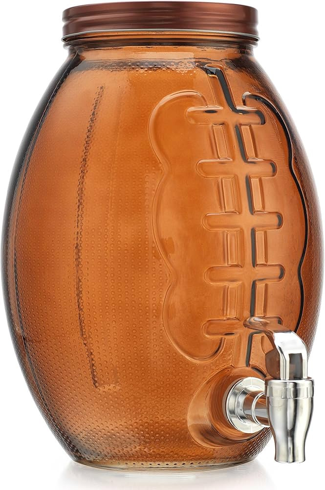 Football Drink dispenser, Glass Beverage Dispenser For Football Party & decorations, Drink Dispen... | Amazon (US)