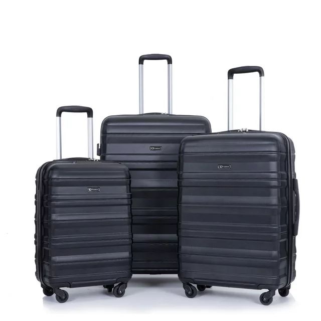 Tripcomp Hardshell Luggage Set 3-Piece Set (21/25/29) Lightweight Suitcase 4-Wheeled Travel Case ... | Walmart (US)