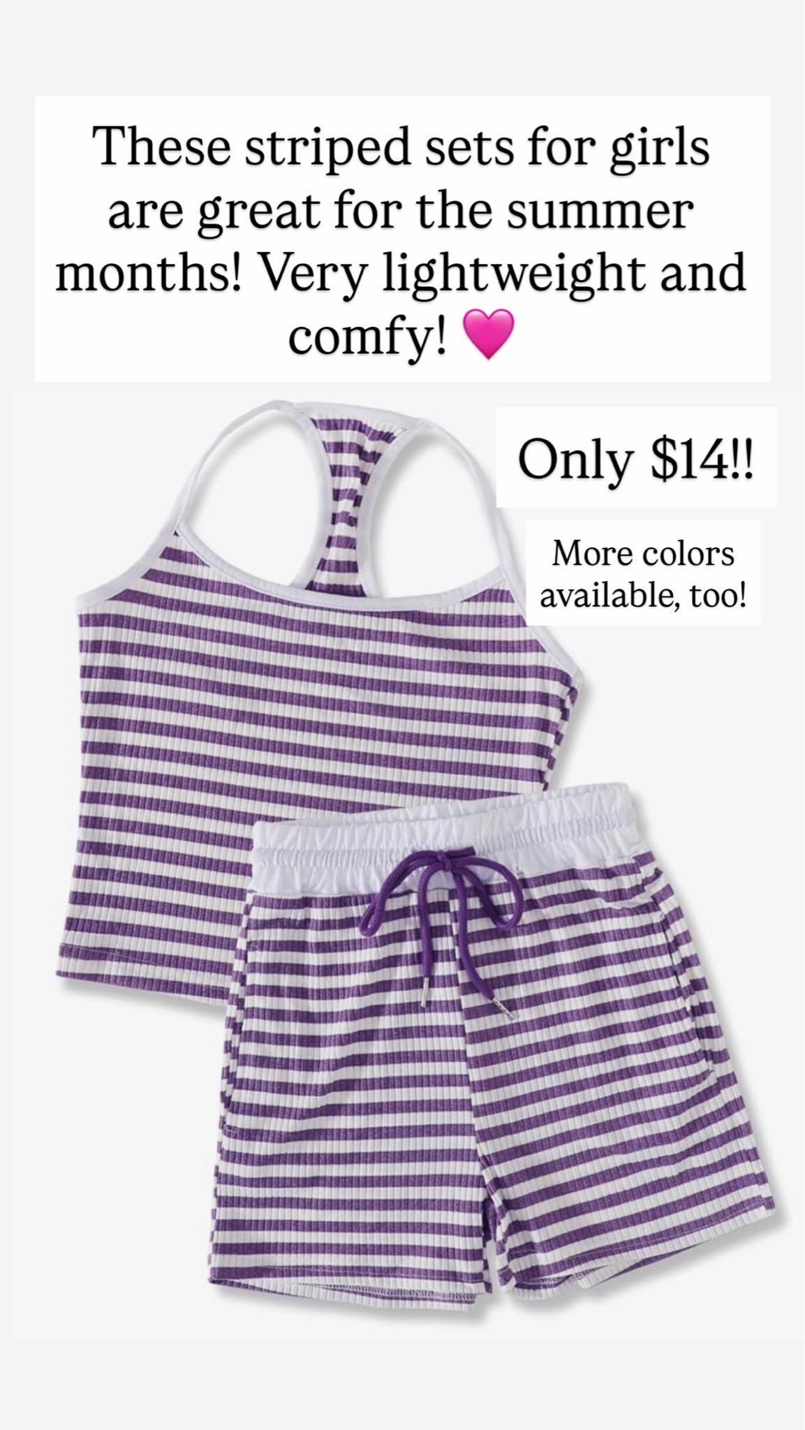 Cute stripe sets for girls!

#LTKKids