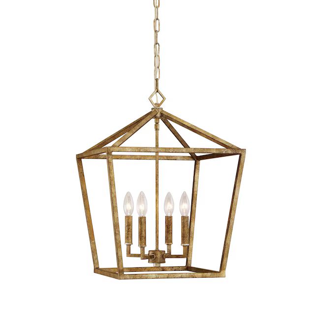 Millennium Lighting 4-Light Vintage Gold Traditional Lantern Outdoor Hanging Pendant Light | Lowe's