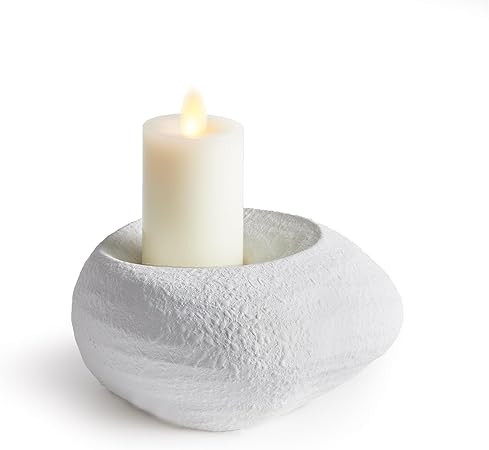 Napa Colton Candle Holder, 6.75 x 6.5 x 2.75, White | Amazon (US)