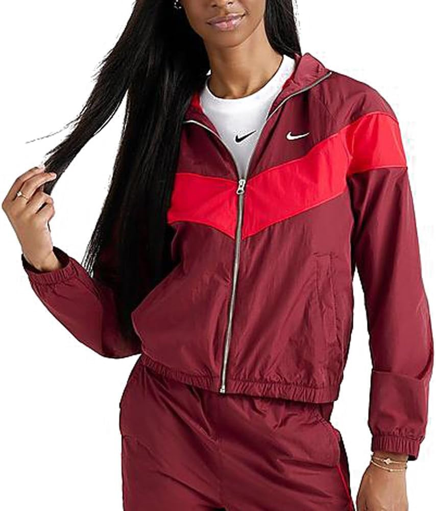 Nike Women's Windrunner Loose Uv Woven Full-zip Jacket | Amazon (US)